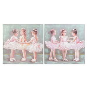 Cadre DKD Home Decor Ballet (80 x 3 x 80 cm) (2 Unités)