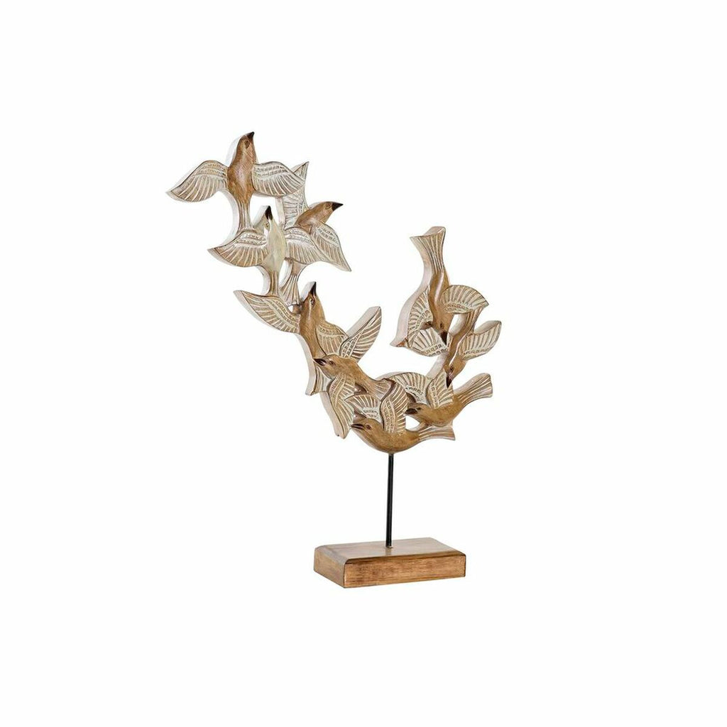 Oiseaux décoratifs en bois sculpté