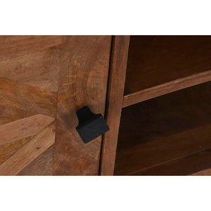 Mueble TV Design Loft Home Decor Marrón Teca Metal (125 x 40 x 55 cm)