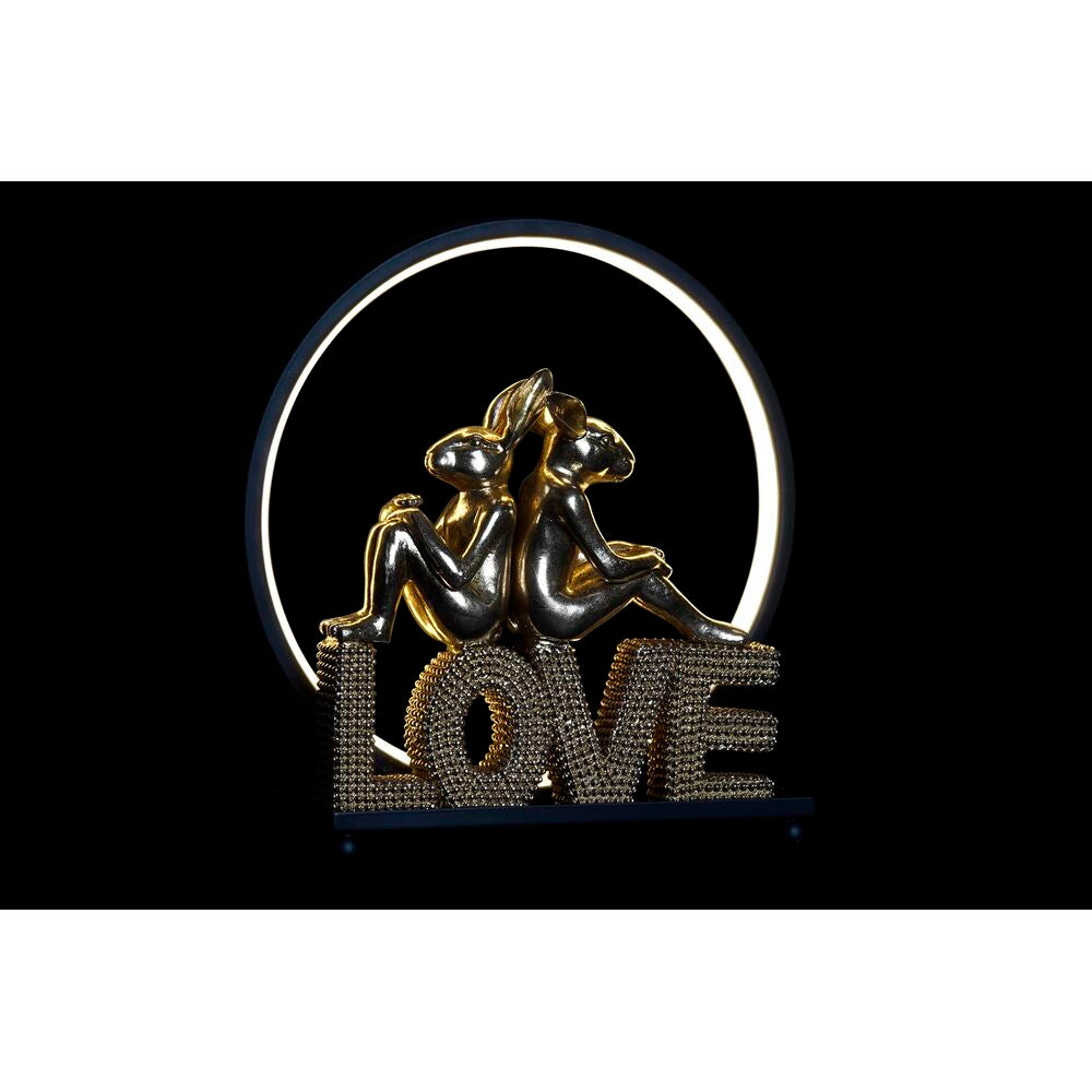 Décoration lumineuse Lapin Amoureux Home Decor Love Lapin Résine (30 x 11 x 31,5 cm)