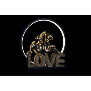 Décoration lumineuse Lapin Amoureux Home Decor Love Lapin Résine (30 x 11 x 31,5 cm)