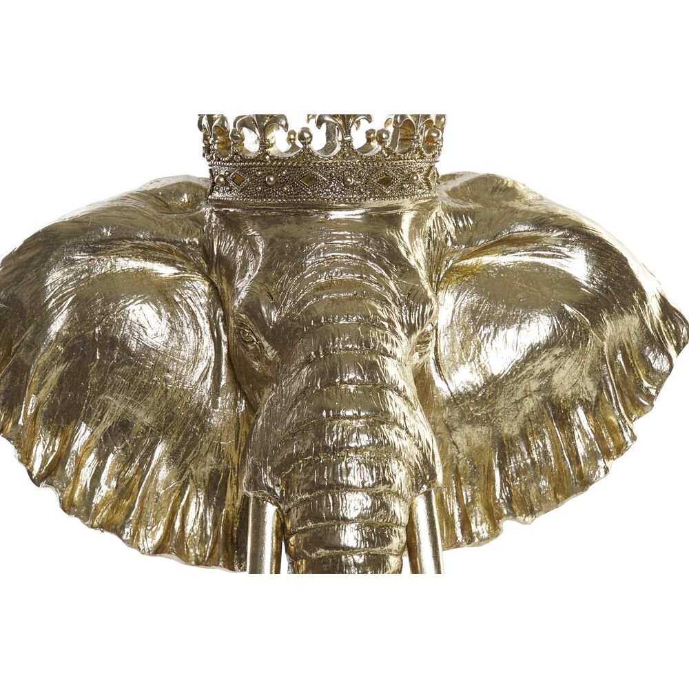 Figurine Décorative Éléphant Roi Doré Home Decor en Résine - Une Touche Royale pour Votre Décoration Intérieure