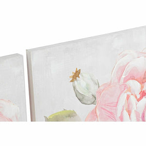 Cadre DKD Home Decor Fleurs Shabby Chic (120 x 3 x 60 cm) (2 Unités)