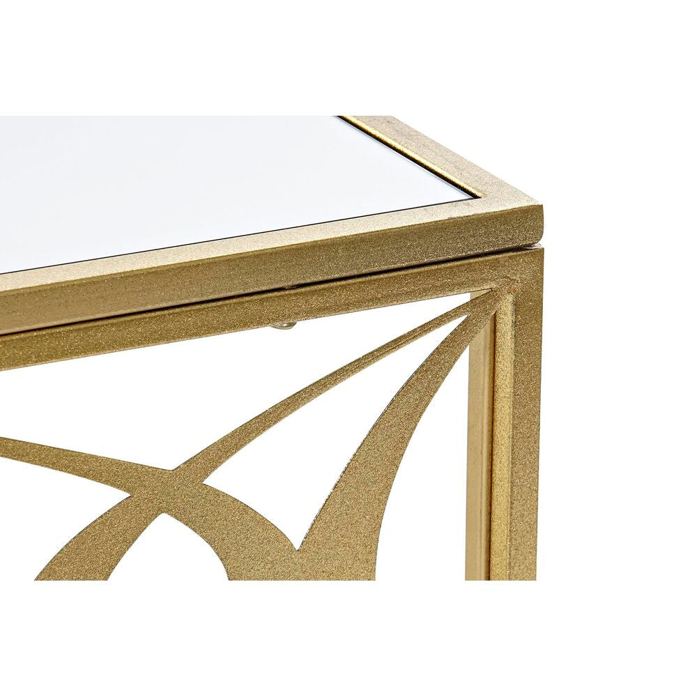 Oriental Design Coffee Table Gold Metal Mirror (110 x 60 x 46 cm)