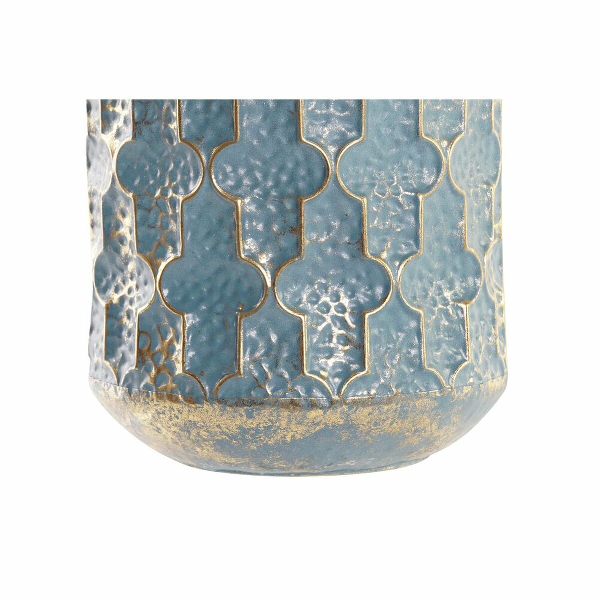 Jarrón DKD Home Decor Azul Oro Árabe Metal (23 x 23 x 52 cm)