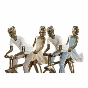 Figurine Décorative DKD Home Decor Cuivre Résine Moderne Couple (27 x 9,5 x 23 cm) (2 Unités)