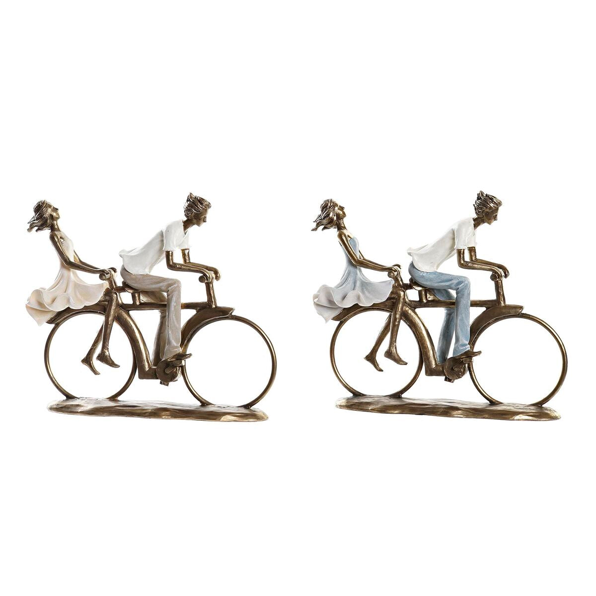 Decorative Figure DKD Home Decor Copper Resin Modern Pair (27 x 9,5 x 23 cm) (2 Units)