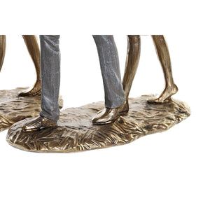 Figura Decorativa DKD Home Decor Paraguas Metal Cobre Resina Familia Moderna (17,5 x 8,5 x 31 cm) (2 Uds)