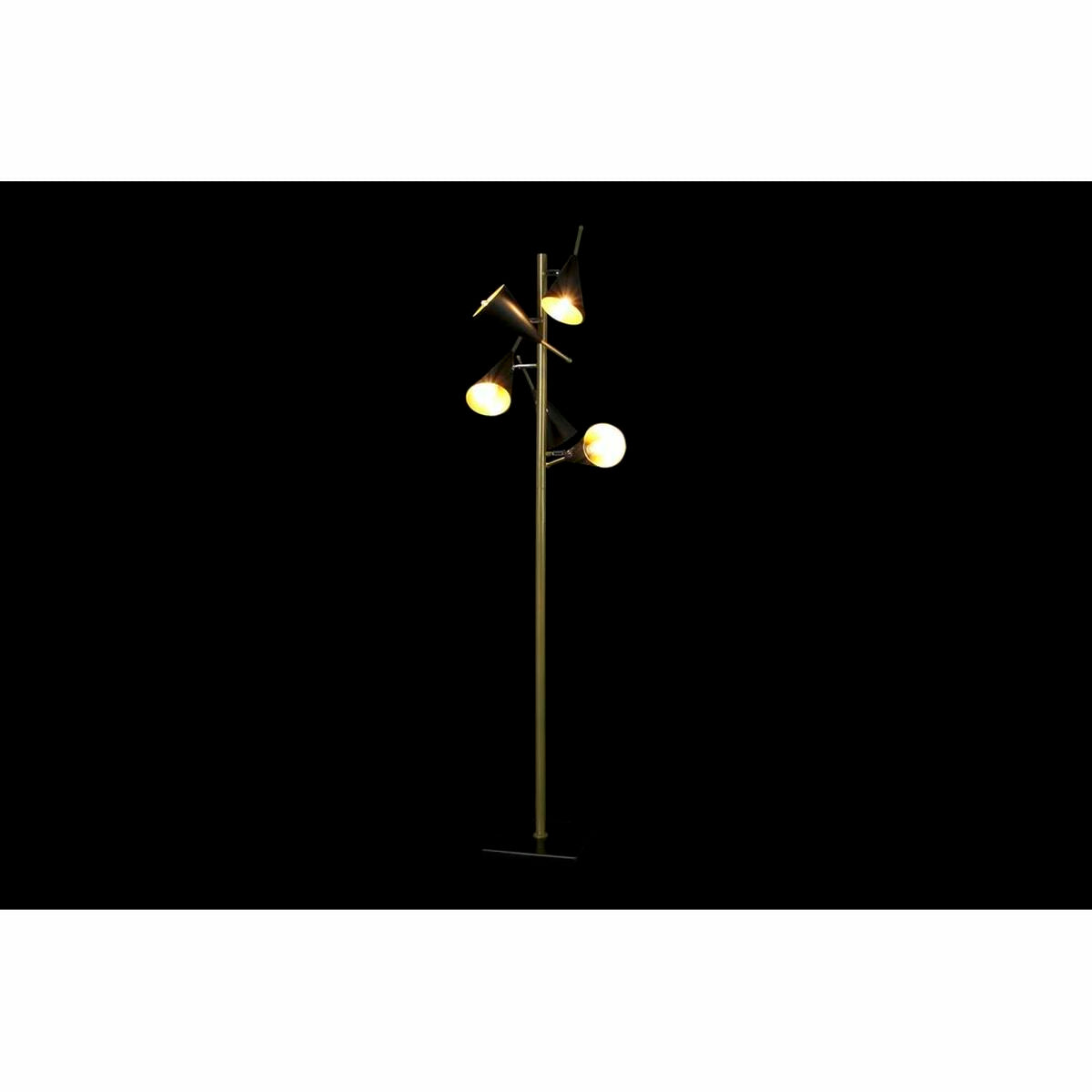 Lámpara de Pie de Diseño Abstracto Home Decor Black Gold Metal (36 x 36 x 160 cm)