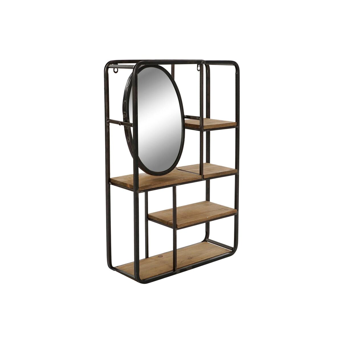 Étagère Design Loft Miroir Home Decor 39,5 x 13,5 x 60 cm Métal Bois MDF