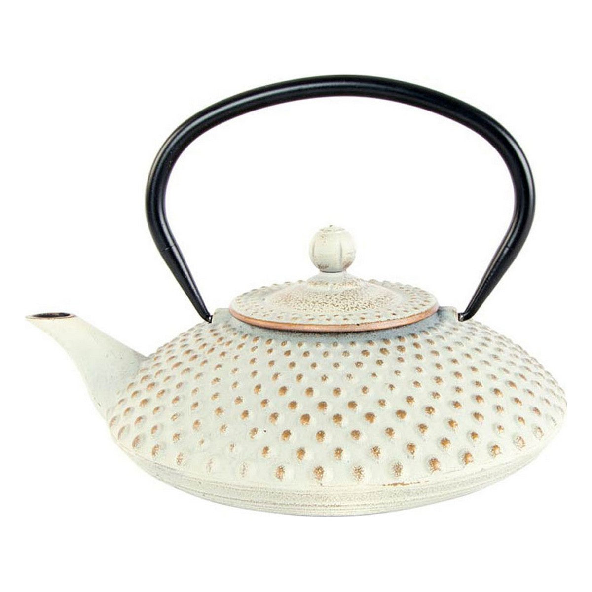 Teapot DKD Home Decor Golden White Cast iron (1,25 L)