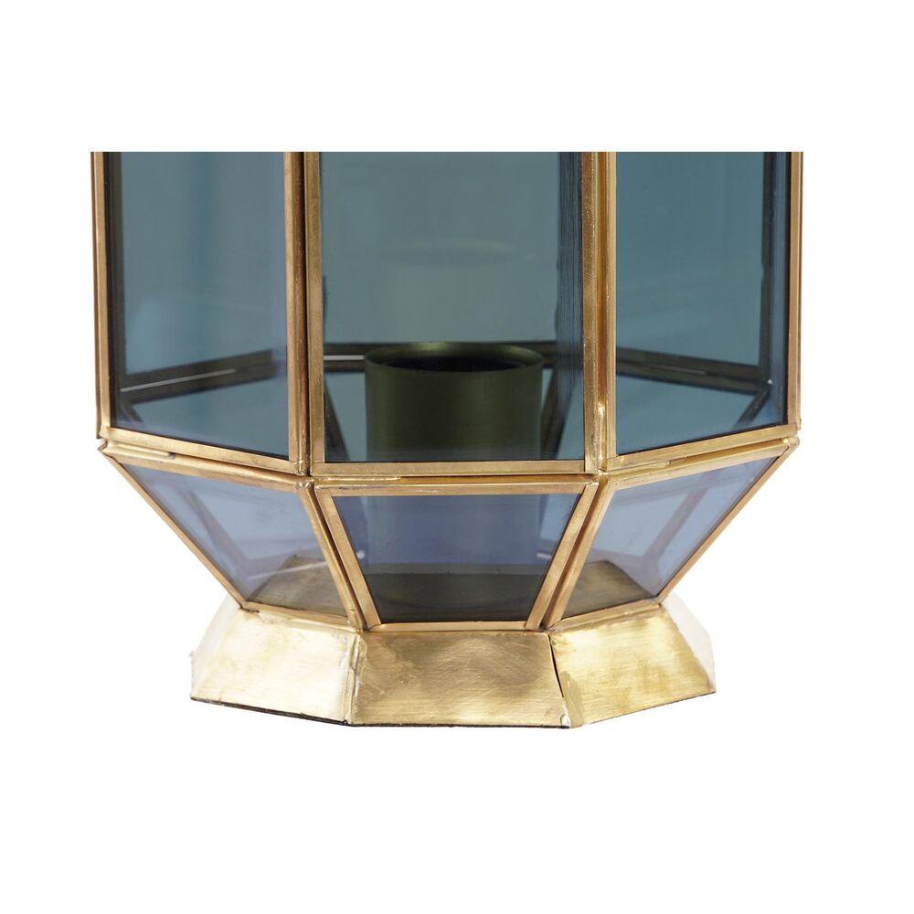 Lámpara Diseño Marino Home Decor Cristal Azul Oro 220 V Latón 50 W (18 x 19 x 29 cm) 