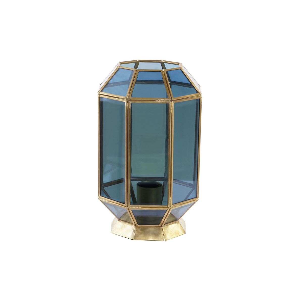 Lampe Design Marin Home Decor Verre Bleu Doré 220 V Laiton 50 W (18 x 19 x 29 cm)