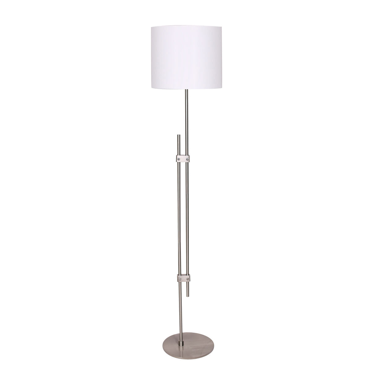 Lámpara de Pie Diseño Contemporáneo Home Decor Metal Blanco Plata (30 x 30 x 148 cm)