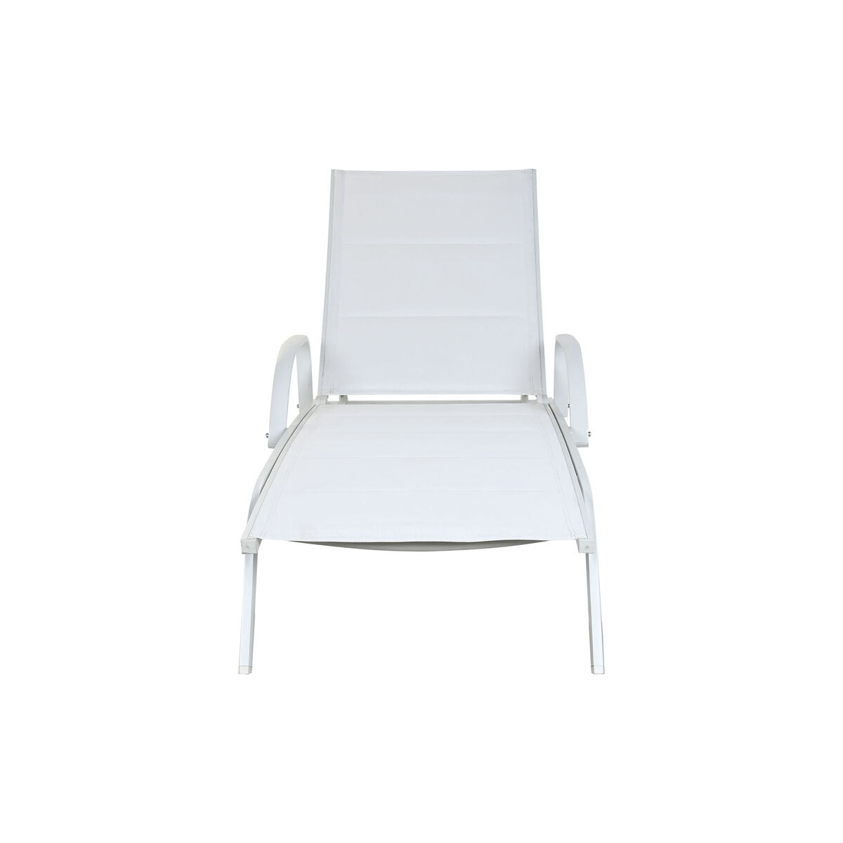 Sillón Lounge Diseño Moderno Home Decor Aluminio Blanco (193 x 70 x 30 cm) 