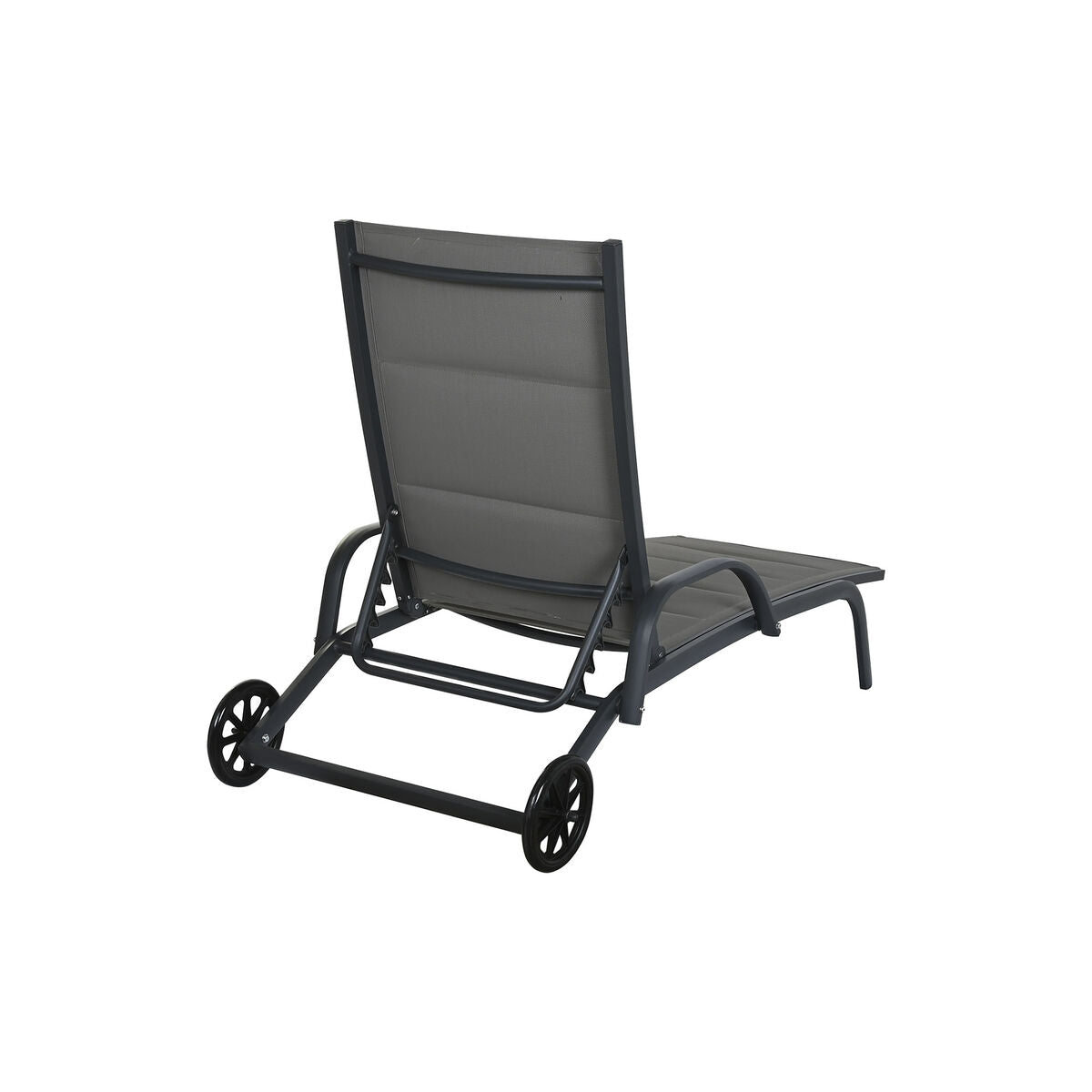 Chaise longue Design Moderne avec roues Home Decor Beige Aluminium (193 x 70 x 30 cm)