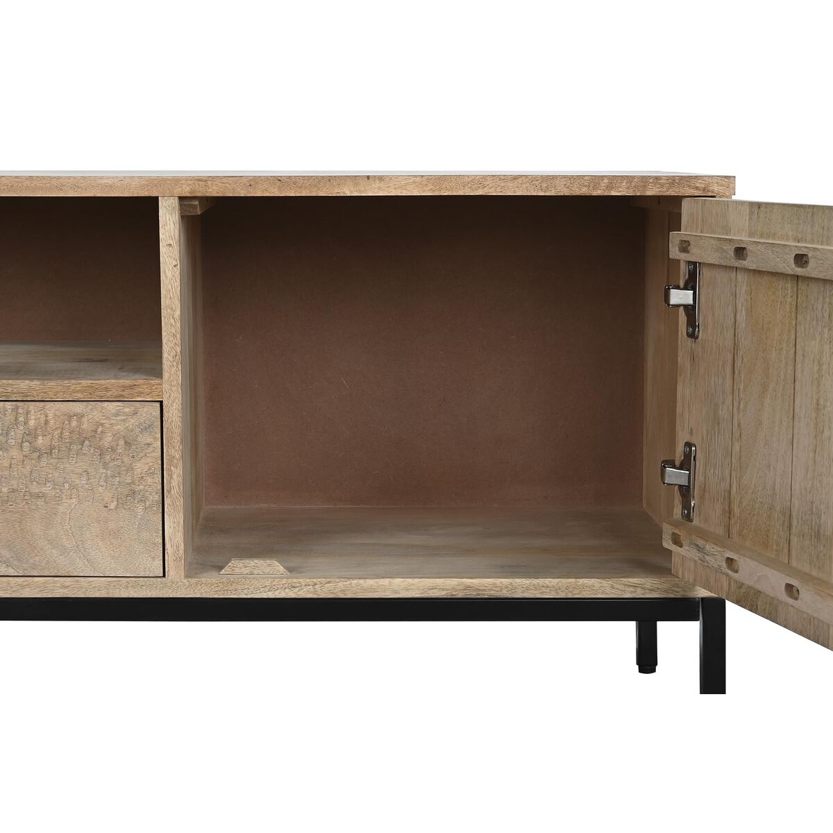 TV furniture DKD Home Decor Metal Mango wood (140 x 40 x 50 cm)