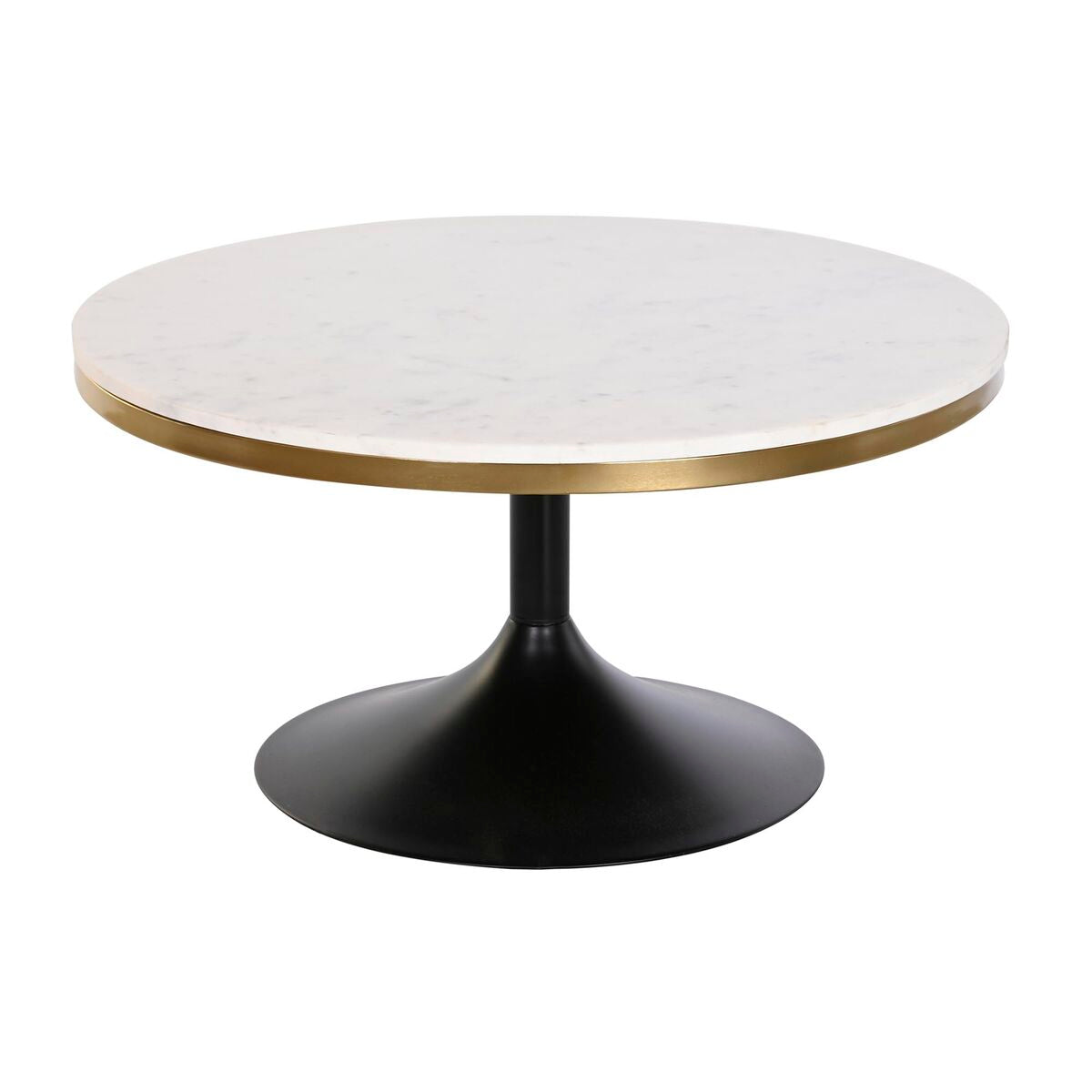 Table Basse Contemporaine Home Decor Métal Marbre (76 x 76 x 39,5 cm)