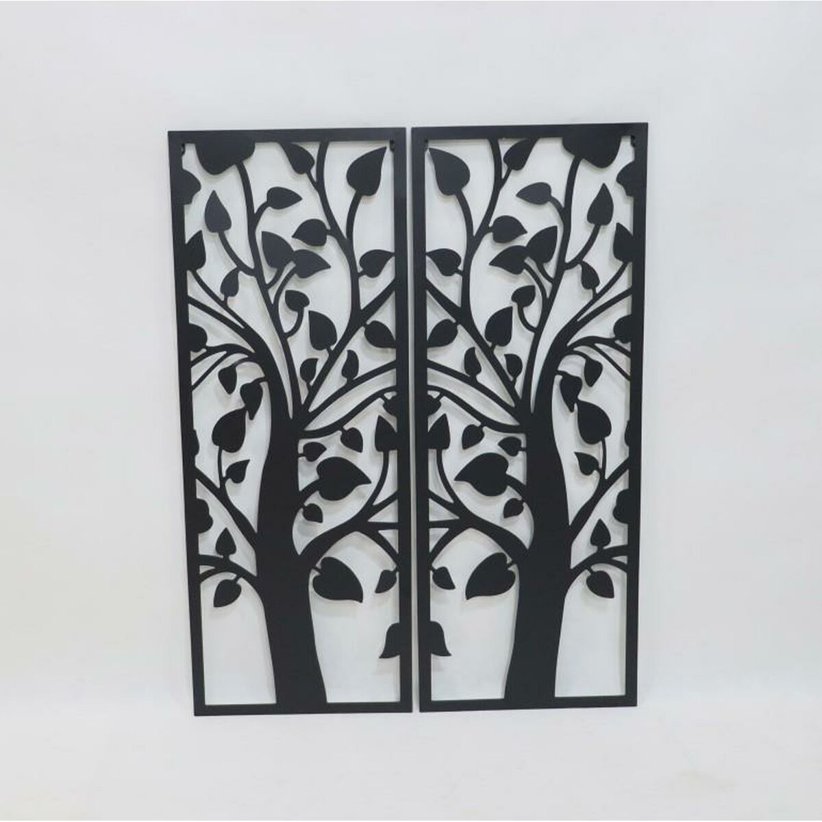 Wall Decoration DKD Home Decor (2 Pieces) Tree Metal Shabby Chic (35 x 1,3 x 91 cm)
