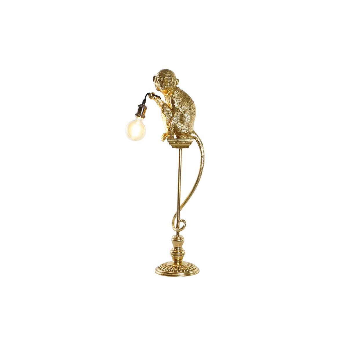 Lámpara de Pie Diseño Mono Suspendido Dorado Home Decor Resina 50 W (26,5 x 20,5 x 93 cm)