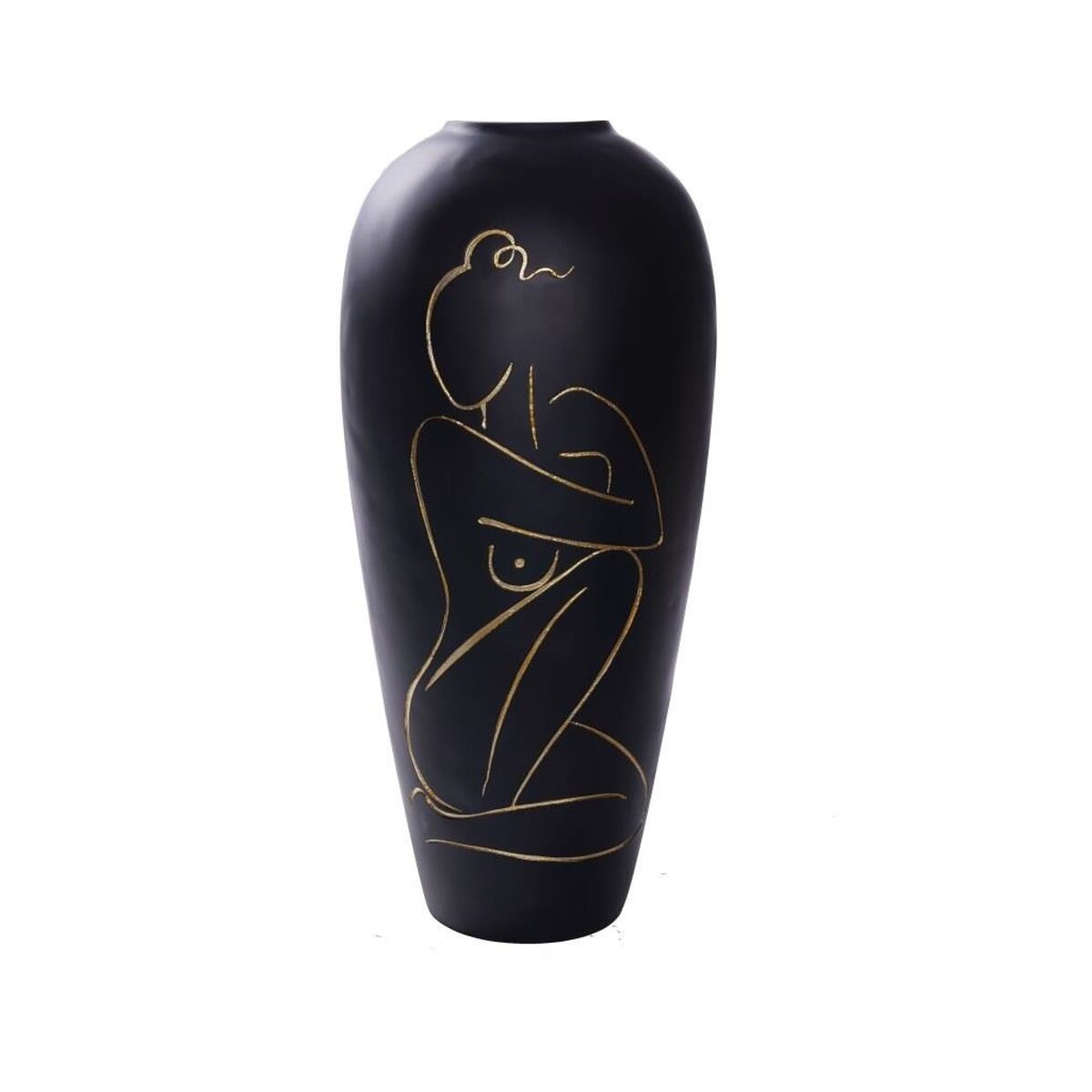 Vase Noir Femme Abstrait Home Decor