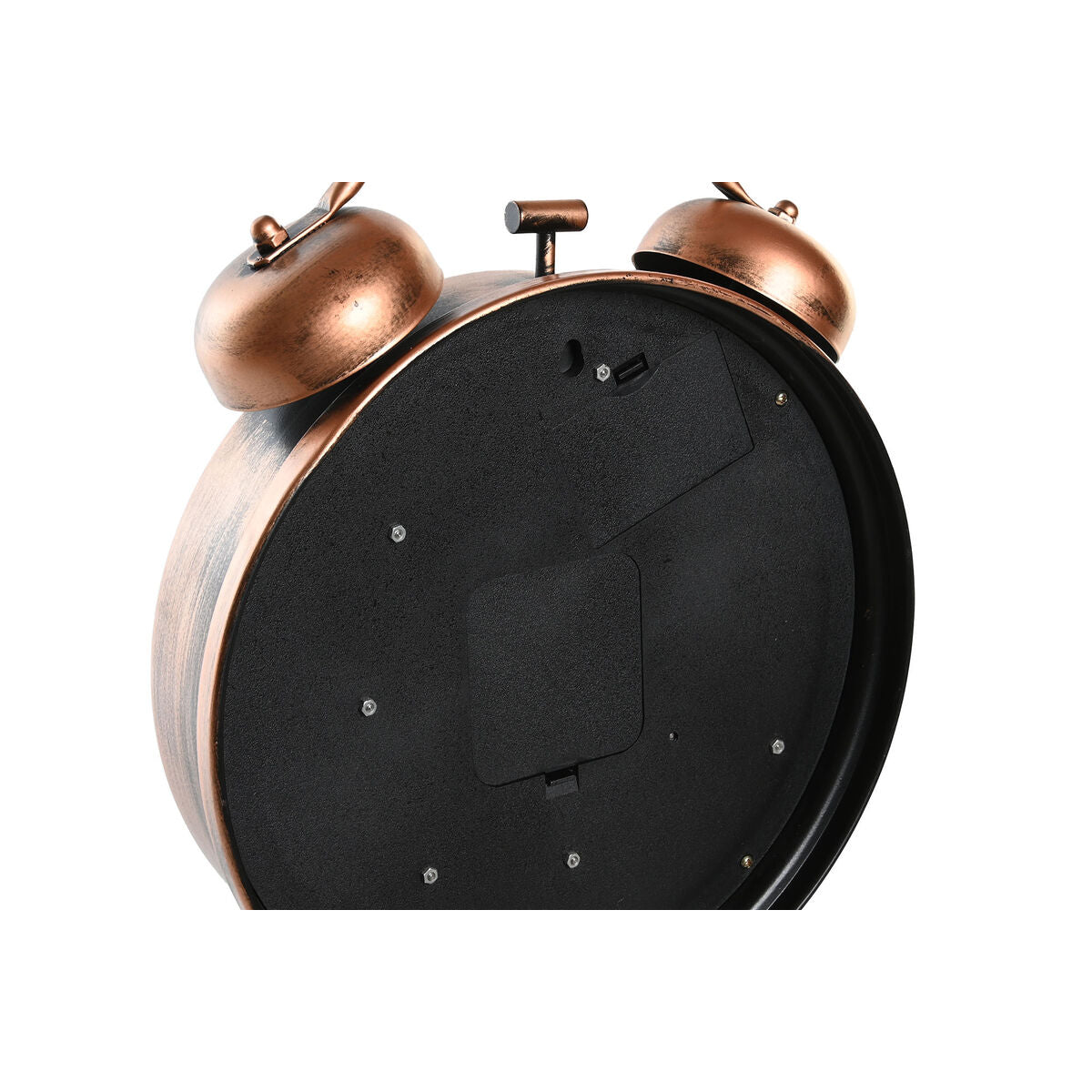 Reloj de mesa de diseño industrial vintage Decoración para el hogar Vidrio Cobre Aluminio Hierro (26 x 8 x 33,5 cm) 