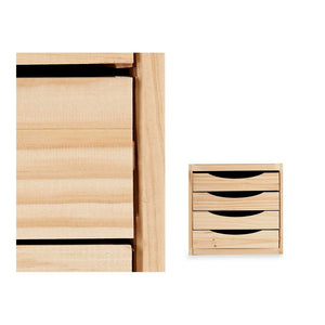 Caisson à Tiroirs de Bureau Bois de pin (30 x 37,4 x 38,5 cm) – Tendances  Meubles