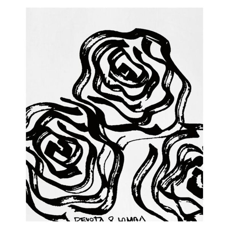 Juego de cama con estampados abstractos Devota &amp; Lomba Rosas 