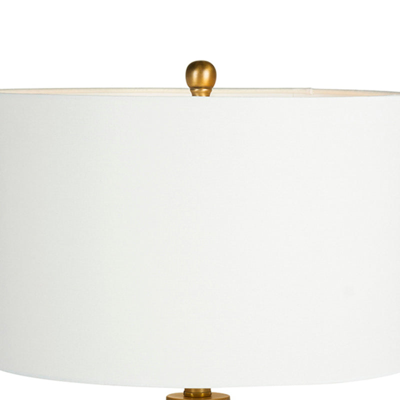 Desk Lamp White Cylinder (40 x 76 x 40 cm)