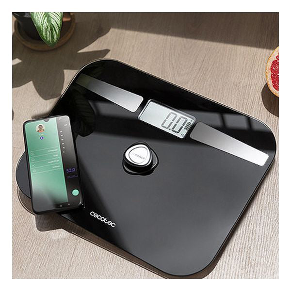Balance Numérique de Salle de Bain Cecotec EcoPower 10200 Smart Healthy LCD Bluetooth 180 kg Noir Eco-friendly
