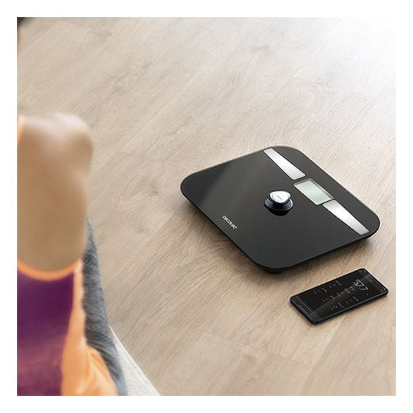Balance Numérique de Salle de Bain Cecotec EcoPower 10200 Smart Healthy LCD Bluetooth 180 kg Noir Eco-friendly