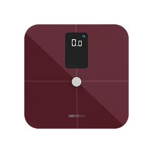 Balance Numérique de Salle de Bain Connectée Couleur Bordeaux Cecotec Surface Precision 10400 Smart Healthy Vision