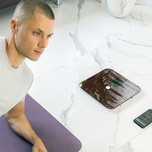 Balance Numérique de Salle de Bain Connectée Couleur Bordeaux Cecotec Surface Precision 10400 Smart Healthy Vision