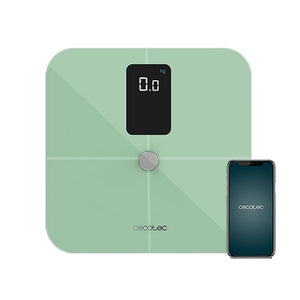 Balance Numérique de Salle de Bain Connectée - Cecotec Surface Precision 10400 Smart Healthy Vision en Vert