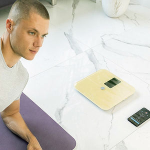 Balance Numérique de Salle de Bain Connectée - Cecotec Surface Precision 10400 Smart Healthy Vision en Jaune