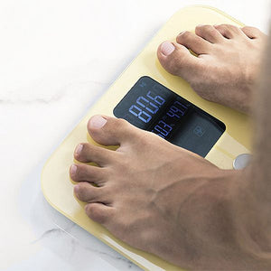 Balance Numérique de Salle de Bain Connectée - Cecotec Surface Precision 10400 Smart Healthy Vision en Jaune