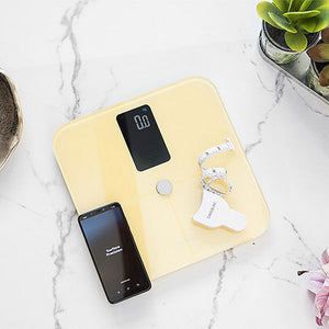 Balance Numérique de Salle de Bain Connectée - Cecotec Surface Precision 10400 Smart Healthy Vision en Jaune