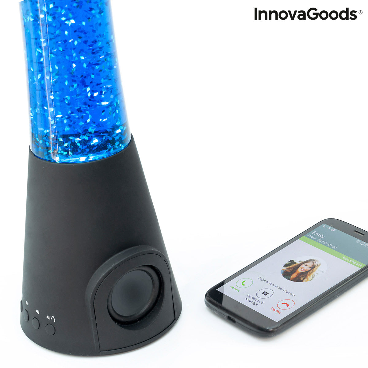 Lampe à Lave avec Haut-Parleur et Microphone Flow Lamp InnovaGoods