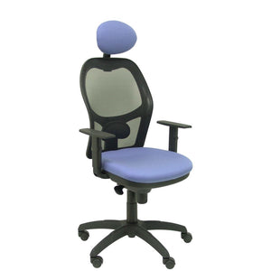 Chaise de Bureau avec Appui-tête Jorquera P&C ALI261C Bleu clair