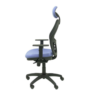Chaise de Bureau avec Appui-tête Jorquera P&C ALI261C Bleu clair