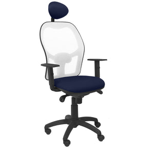 Chaise de Bureau avec Appui-tête Jorquera  P&C ALI200C Blue marine
