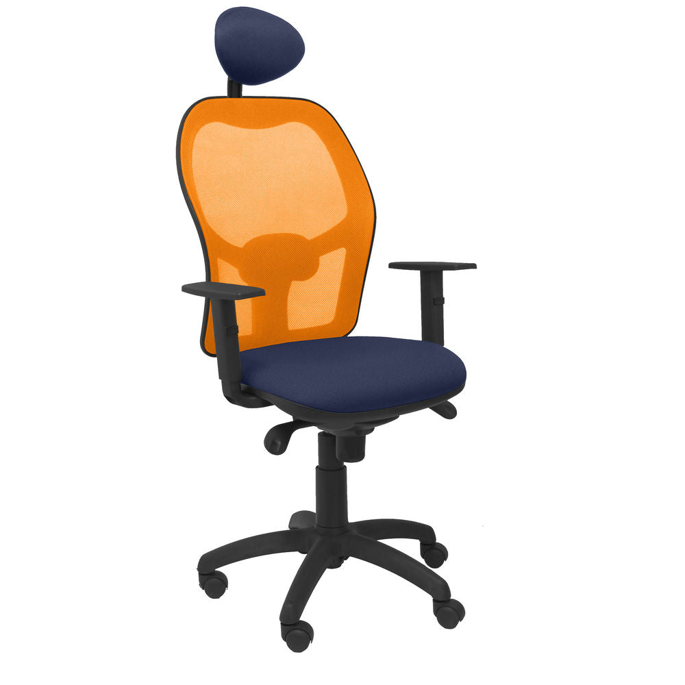 Chaise de Bureau avec Appui-tête Jorquera P&C ALI200C Blue marine