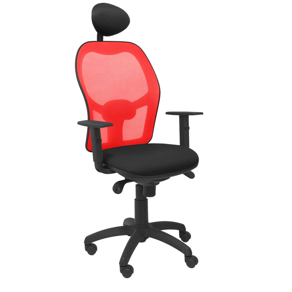 Chaise de Bureau avec Appui-tête Jorquera P&C ALI840C Noir