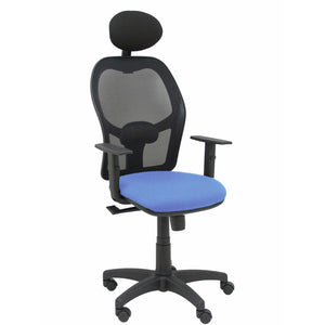 Office Chair with Headrest P&C B10CRNC Light Blue