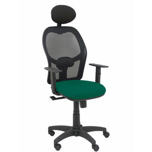 Office Chair with Headrest P&C B10CRNC Green