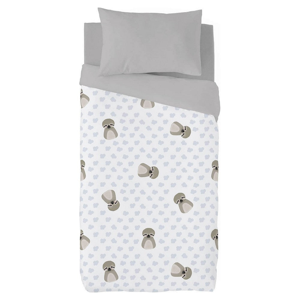 Cool Kids Tere Sloth Animal Design Juego de ropa de cama para niños (180 x 220 cm) (Cama individual)