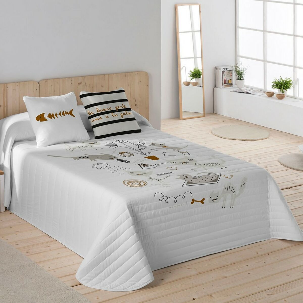 Bedspread (quilt) Panzup Cats 1 (250 x 260 cm) (Bed 150/160)
