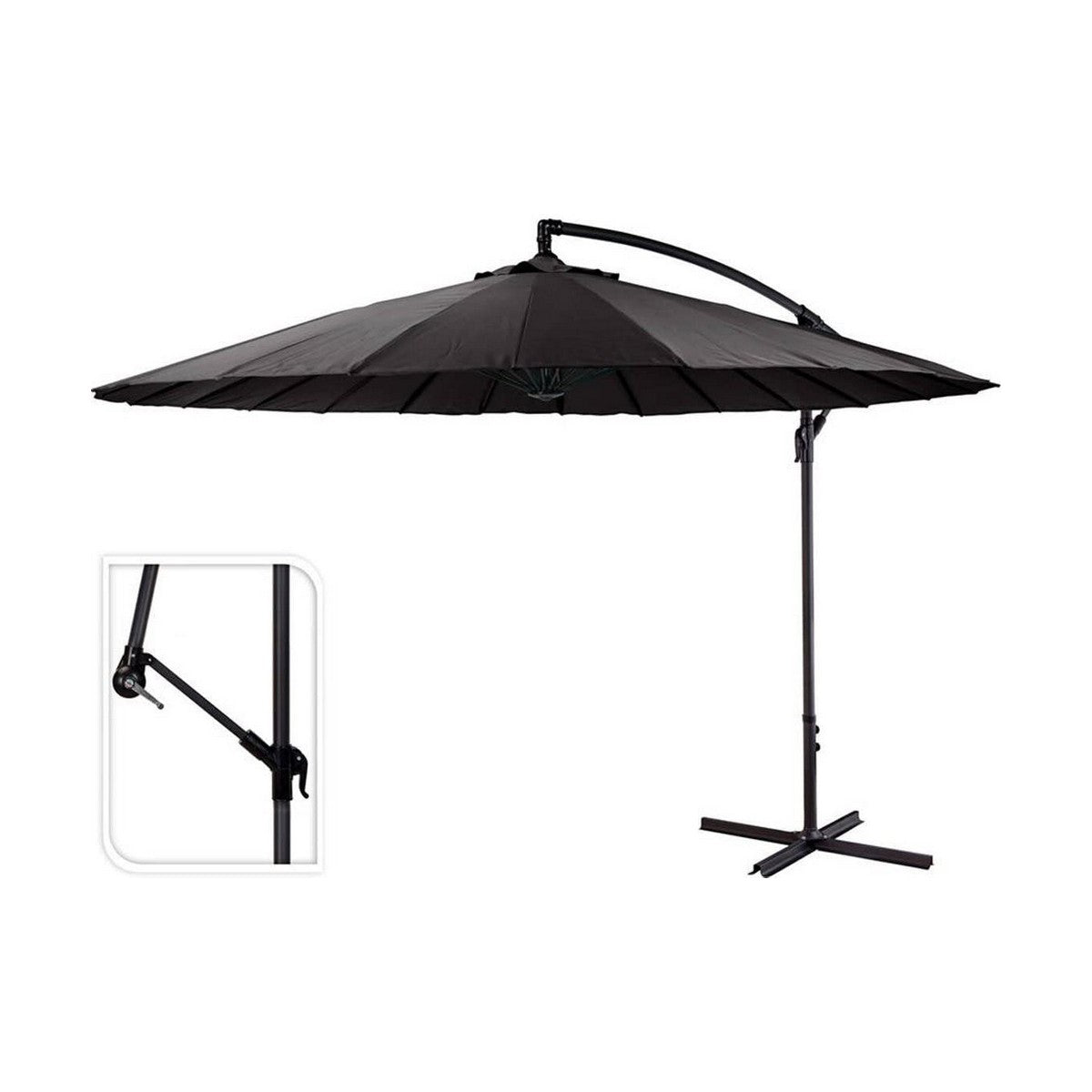 Parasol basculante y giratorio Deported Ambiance Loft Gris Oscuro 