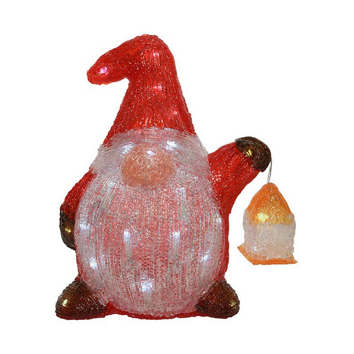 Décoration lumineuse Lumineo Gnome Rouge et Blanc 220-240 V (25 x 17 x 29 cm) 