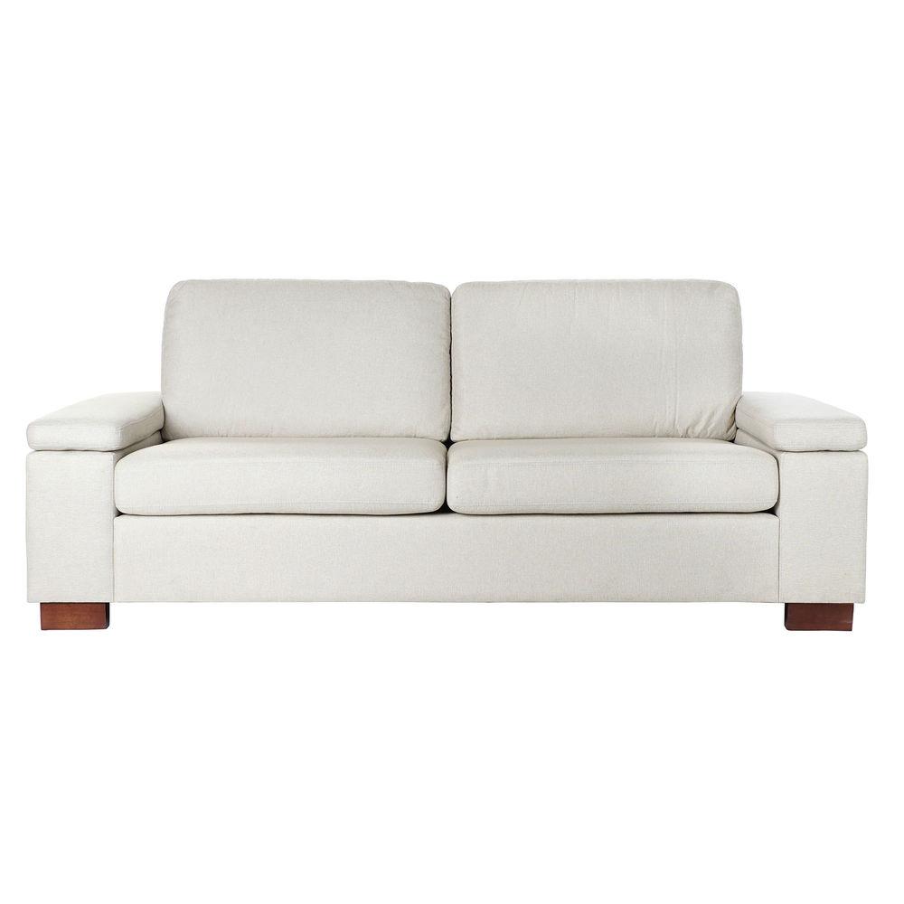 Canapé Design Loft Home Decor Beige et Bois
